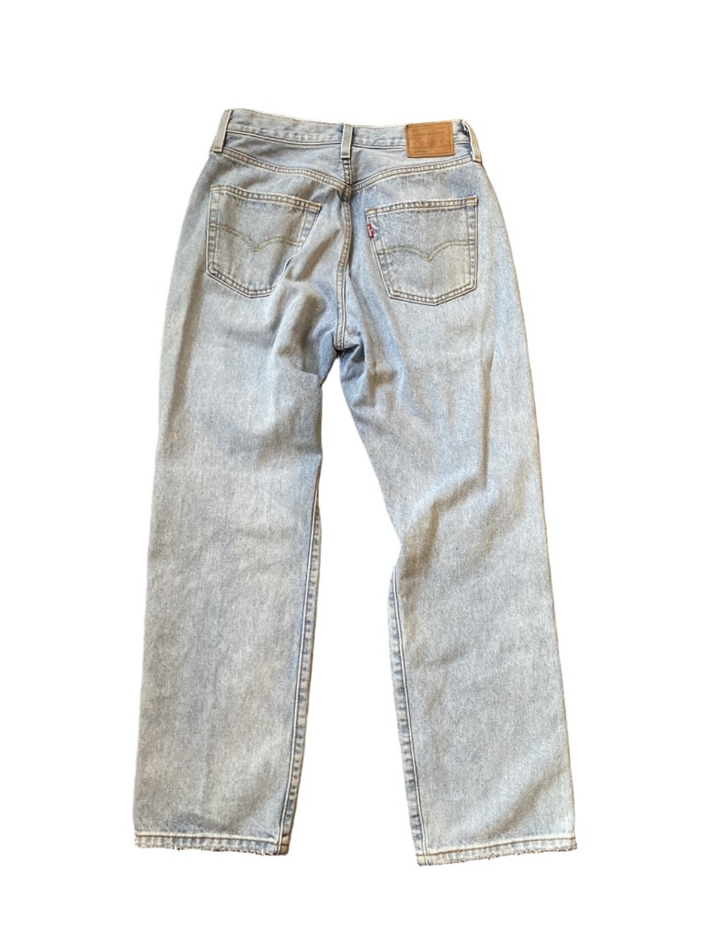Levi's 501 90s Size 27 Medium Blue distressed straight leg jeans - Picture 9 of 12